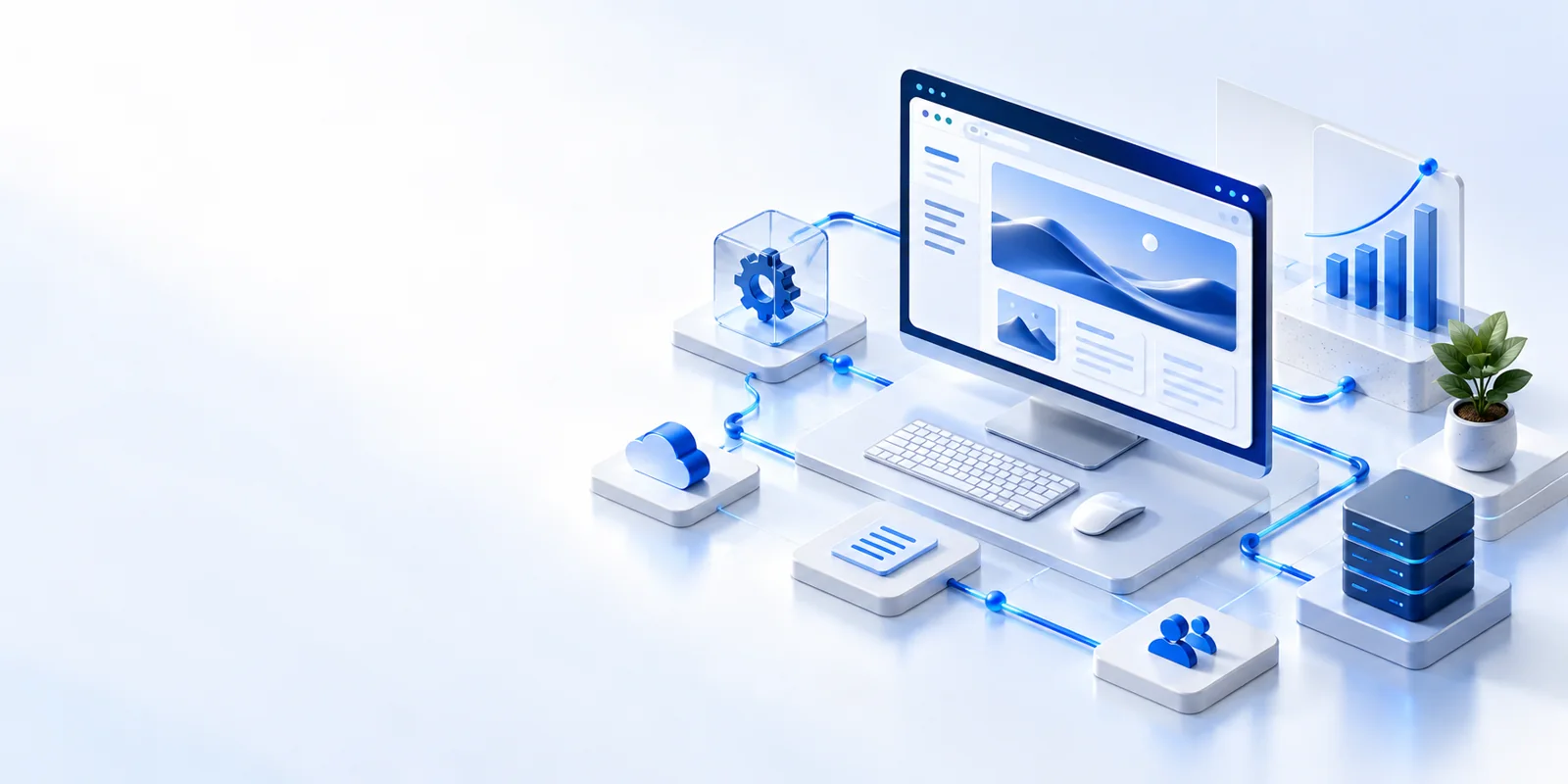 Creedt Tech growth strategy consultation — technology and business planning illustration